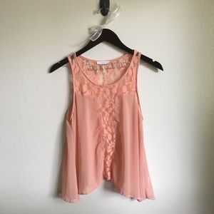 🌸 3/$20 LUSH Tank Top with Lace
